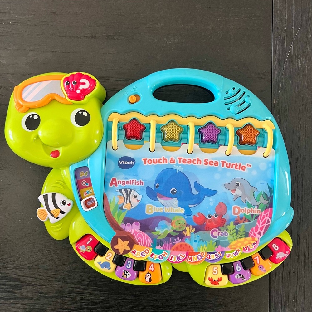 VTech Touch & Teach Sea Turtle - Green and Blue